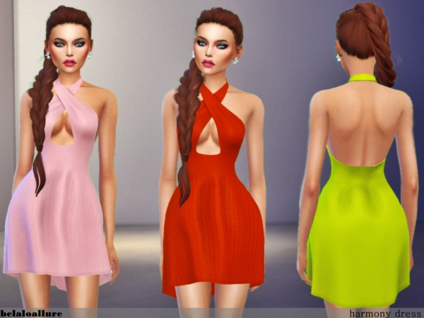 Sims 4 Harmony dress by belal1997 at TSR