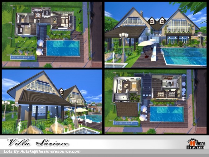 Sims 4 Villa Sarinee by Autaki at TSR