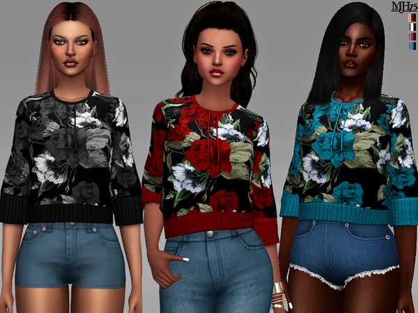 Sims 4 Shani Tops by Margeh 75 at TSR