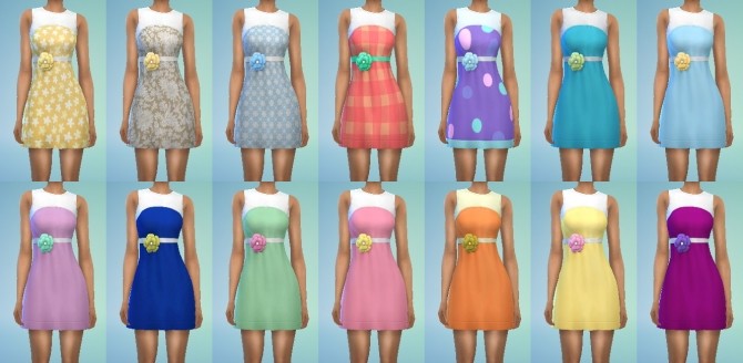Sims 4 Dress Flower Conversion at My Stuff