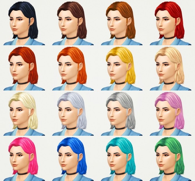 Sims 4 Jade hair at KotCatMeow
