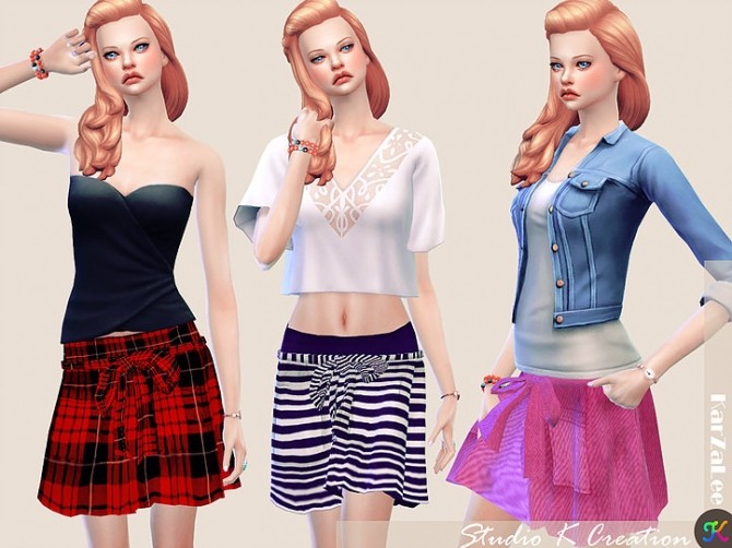 Sims 4 SecretPink Self Tie Skirt at Studio K Creation