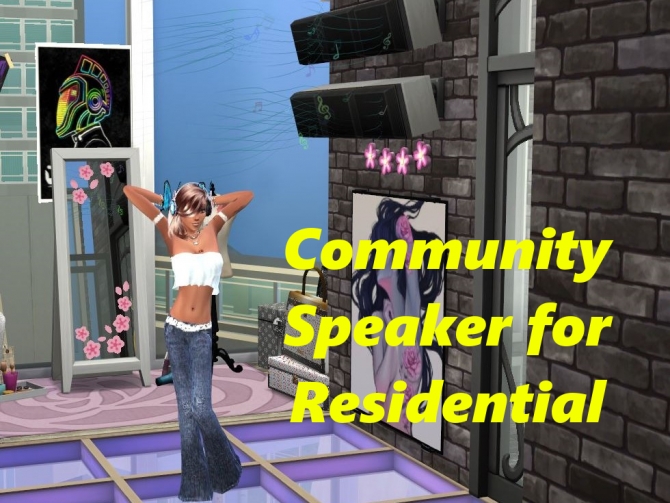 Community Speaker for Residential by RevyRei at Mod The Sims » Sims 4 Updates