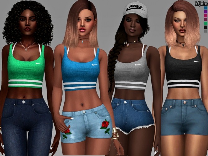 Sims 4 HIIT Sports Top by Margeh75 at TSR