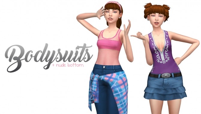 Sims 4 Bodysuits Versions at SimLaughLove