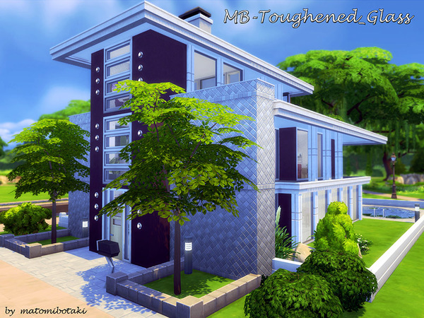 Sims 4 MB Toughened Glass house by matomibotaki at TSR