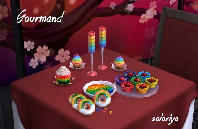 Sims 4 Gourmand set at Soloriya