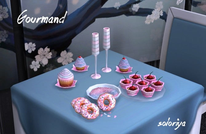 Sims 4 Gourmand set at Soloriya