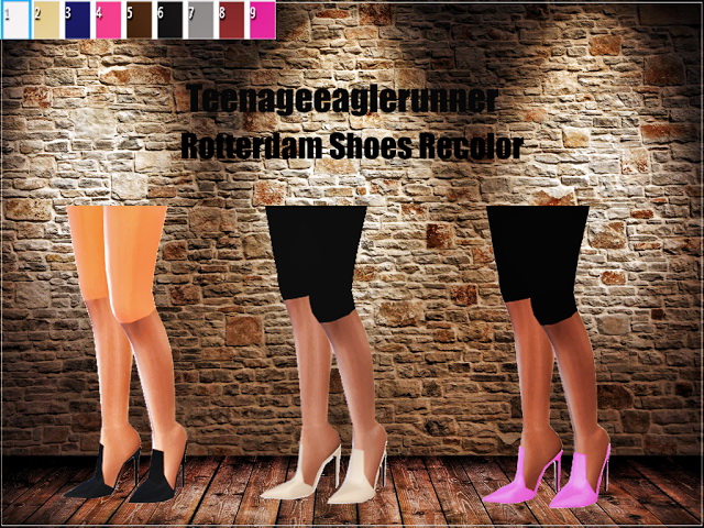Sims 4 Rotterdam Shoes Recolor at Teenageeaglerunner