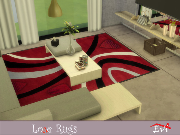 Sims 4 Love Rugs A by evi at TSR