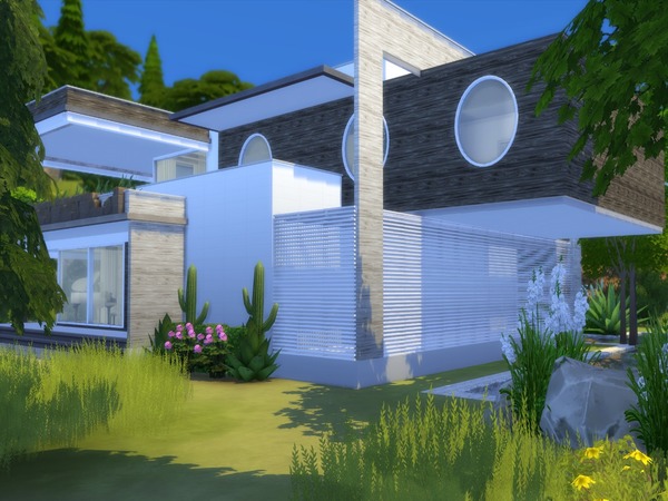 Sims 4 Modern Salix house by Suzz86 at TSR