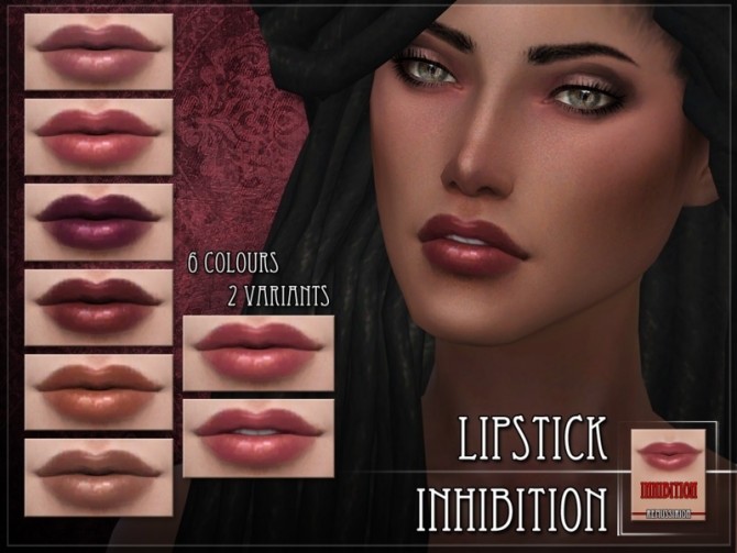 Sims 4 Inhibition Lipstick by RemusSirion at TSR