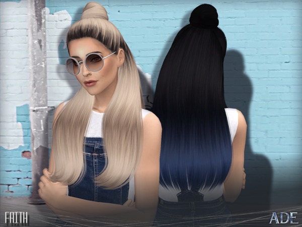 Sims 4 Faith hair by Ade Darma at TSR
