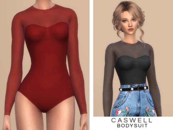 Sims 4 Caswell Bodysuit by Christopher067 at TSR