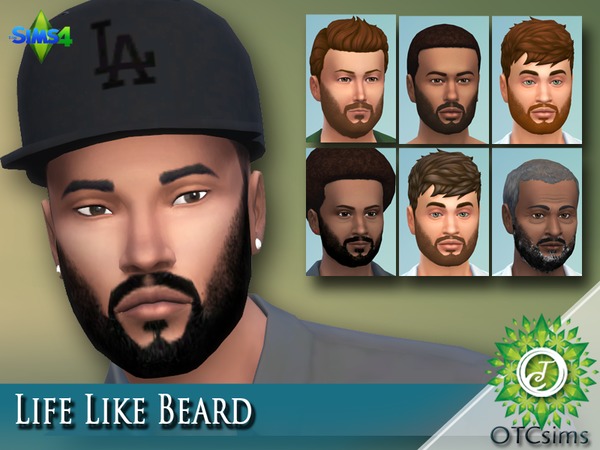 Sims 4 Life Like Beard by SweetNclassy03 at TSR