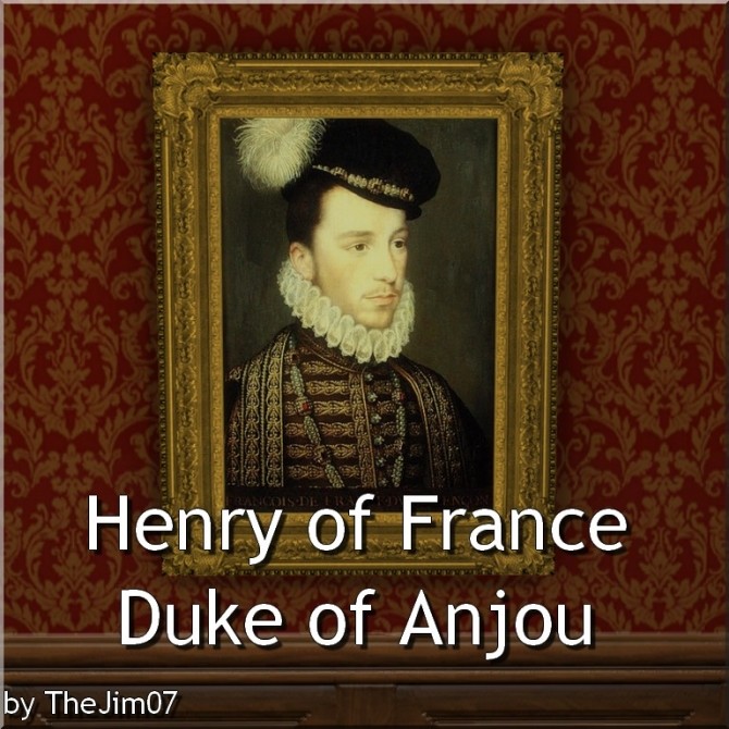 Sims 4 Portrait of Henry of France Duke of Anjou by TheJim07 at Mod The Sims