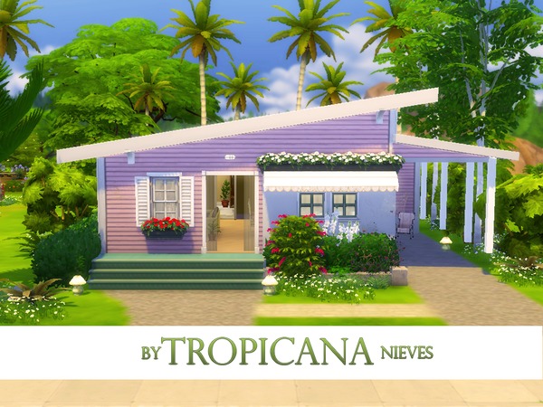 Sims 4 Tropicana house by nie ves at TSR