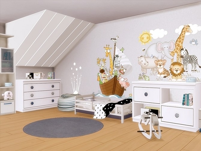 Sims 4 Baby Room   Wall Decals by Danuta720 at TSR