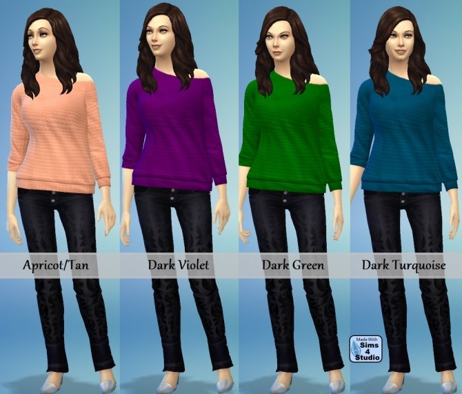 Base Game-Off the Shoulder TOP 16 Colours by wendy35pearly at Mod The ...
