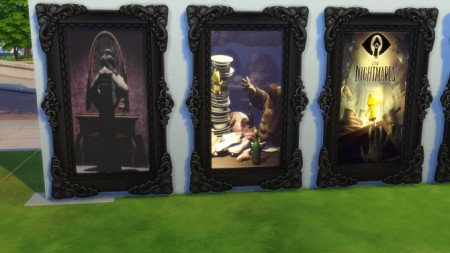 Little Nightmares Framed Paintings by ShadowEatsSkittlez at SimsWorkshop