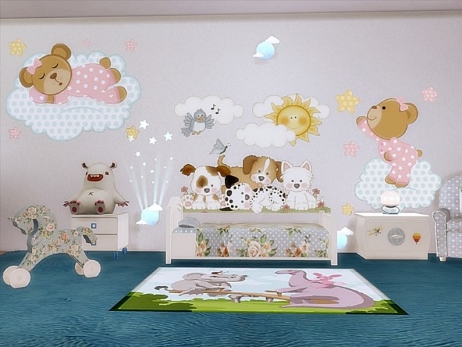 Sims 4 Baby Room   Wall Decals by Danuta720 at TSR