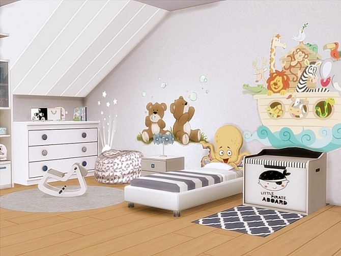 Sims 4 Baby Room   Wall Decals by Danuta720 at TSR