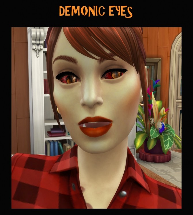 Sims 4 DEMONIC EYES as Face Paint by Simmiller at Mod The Sims
