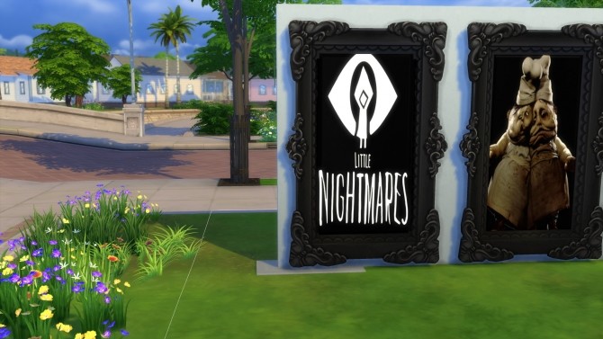 Sims 4 Little Nightmares Framed Paintings by ShadowEatsSkittlez at SimsWorkshop