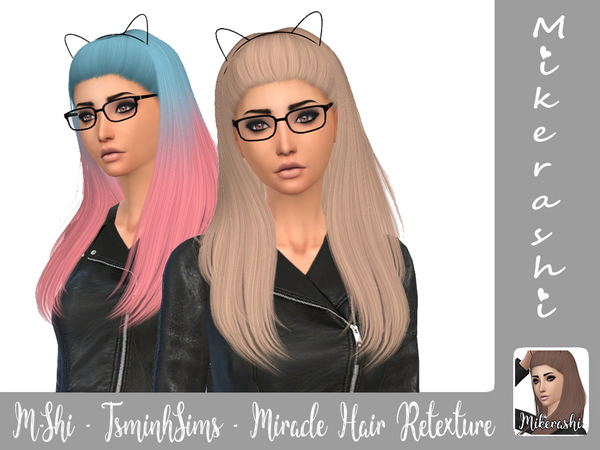 Sims 4 TsminhSims Miracle Hair Retexture by mikerashi at TSR