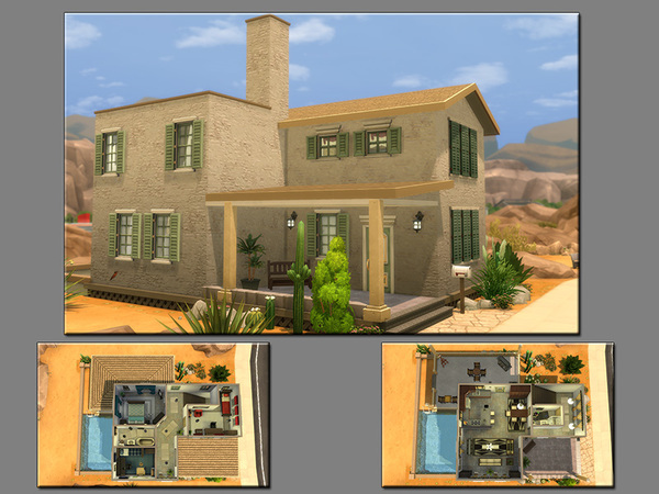 Sims 4 MB Cactus Flower house by matomibotaki at TSR