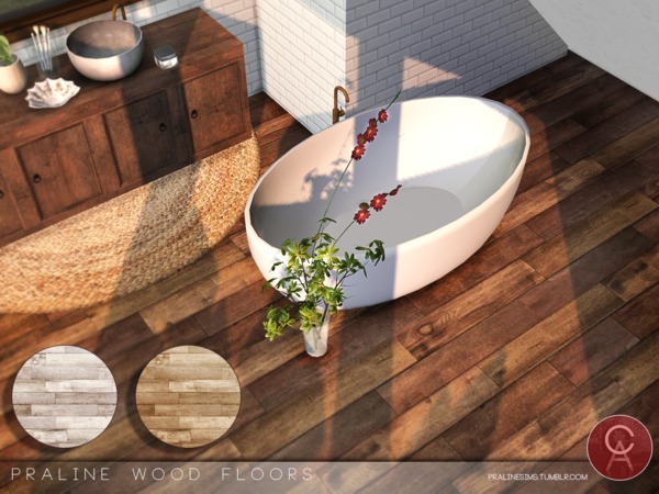 Sims 4 Wood Floors by Pralinesims at TSR