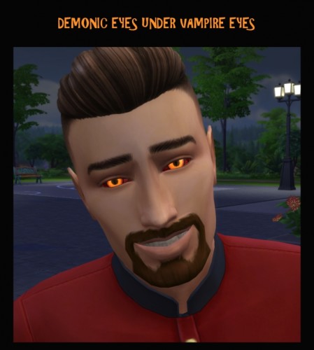 DEMONIC EYES as Face Paint by Simmiller at Mod The Sims » Sims 4 Updates