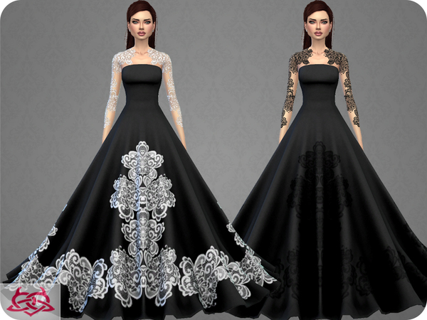 Sims 4 Wedding Dress 9 RECOLOR 4 by Colores Urbanos at TSR