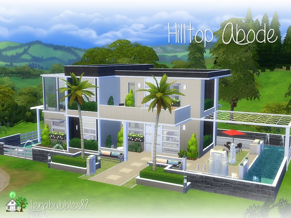 Sims 4 Hilltop Abode House No CC by lenabubbles82 at TSR