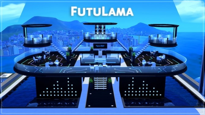Sims 4 Restaurant FutuRama by Rany Randolff at ihelensims