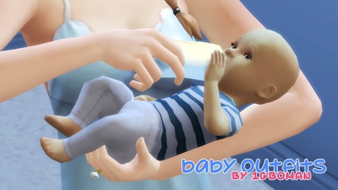 Sims 4 Comfortable Newborn Baby Clothes by 1gboman at Mod The Sims