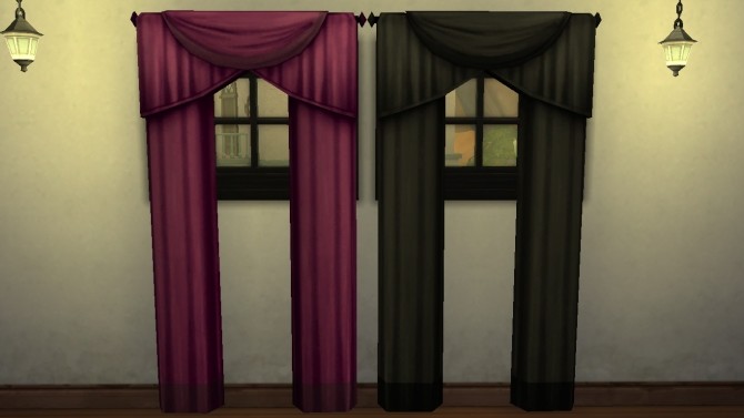 Sims 4 Peekaboo Curtains Recolor by bmso85 at Mod The Sims