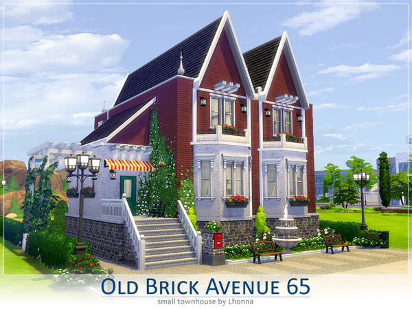 Sims 4 Old Brick Avenue 65 by Lhonna at TSR