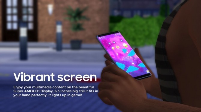 Sims 4 Phone DReplacement Samsung GALAXY Note8 by littledica at Mod The Sims