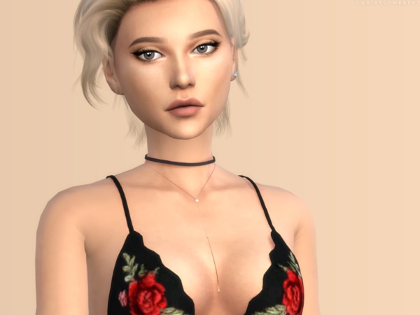 Sims 4 Duo Choker by Christopher067 at TSR