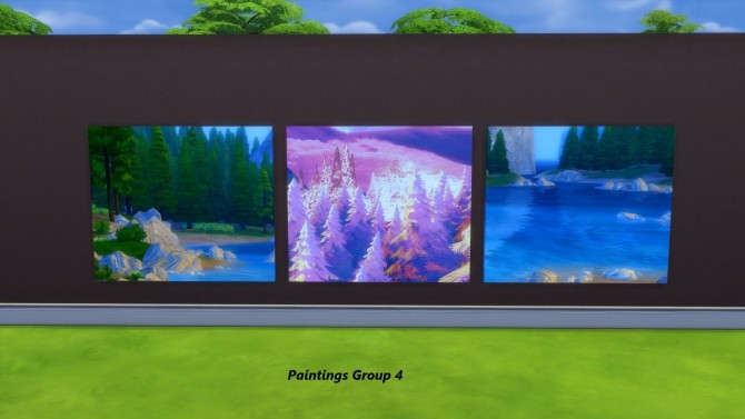 Sims 4 Large Paintings by Snowhaze at Mod The Sims