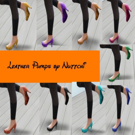 Leather Pumps by Nuttchi at Mod The Sims