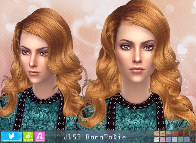 Sims 4 J153 BornToDie hair (Pay) at Newsea Sims 4