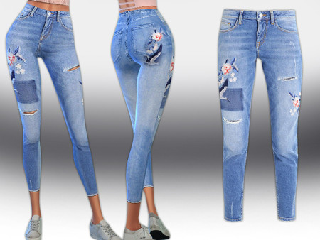 Pixie Slim Fit Jeans by Saliwa at TSR » Sims 4 Updates
