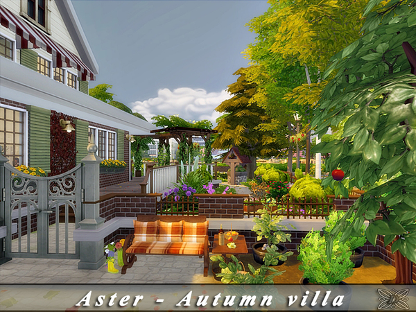 Sims 4 Aster Autumn villa by Danuta720 at TSR