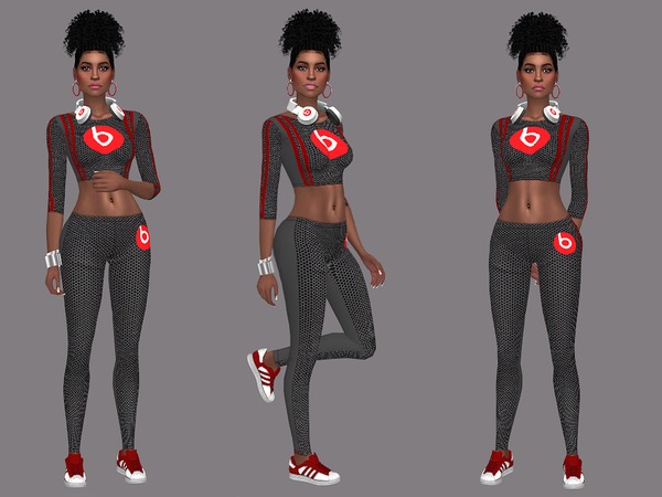 Sims 4 MP BEATS Outfit by MartyP at TSR