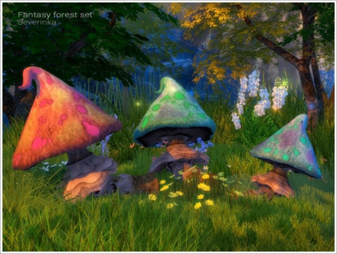 Fantasy forest set at Sims by Severinka » Sims 4 Updates