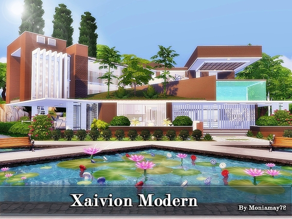 Sims 4 Xaivion Modern house by Moniamay72 at TSR