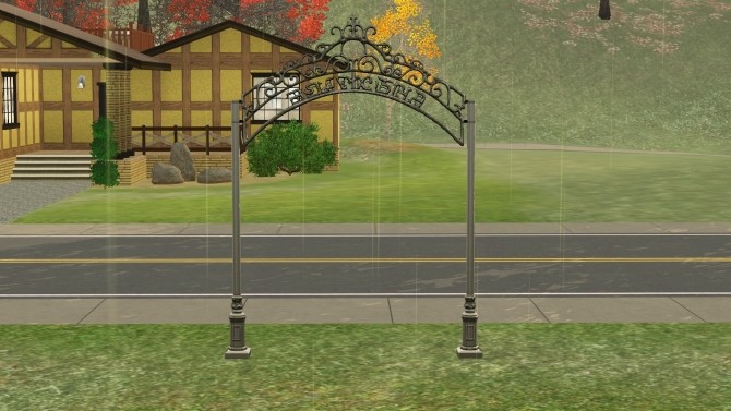 Sims 4 Sims 3 Cemetery Arch Converted by Terminathan at Mod The Sims
