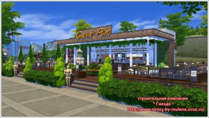 Sims 4 Knight restaurant at Sims by Mulena